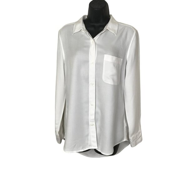 Aritzia Sunday Best White Button Down Blouse Size S - Picture 1 of 7